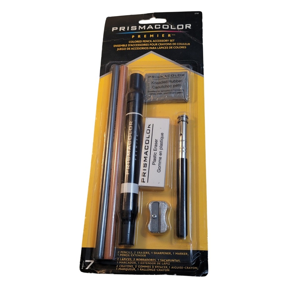 Prismacolor Premier Colored Pencil Accessory Set 7 Piece Kit 3750 New